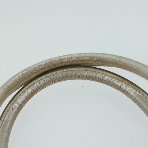 GUCCI GG Canvas Hand Bag Light Blue Gold Tone Auth ac2720 - Picture 8 of 15